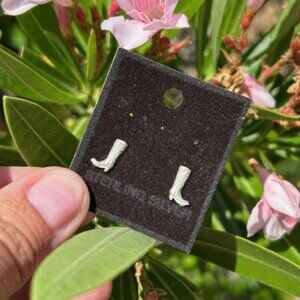 STERLING SILVER Cowgirl Boots Stud EARRINGS